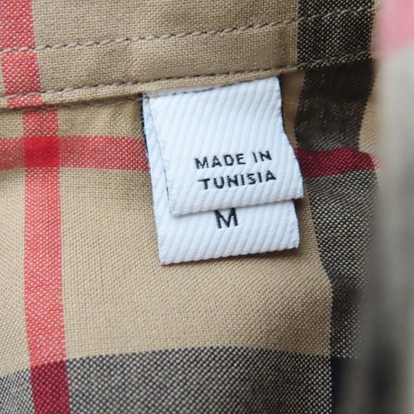 実際に弊社で買取させて頂いたBURBERRY/バーバリー チェック柄 ショートスリーブ 半袖シャツ 8017301/Mの画像 3枚目