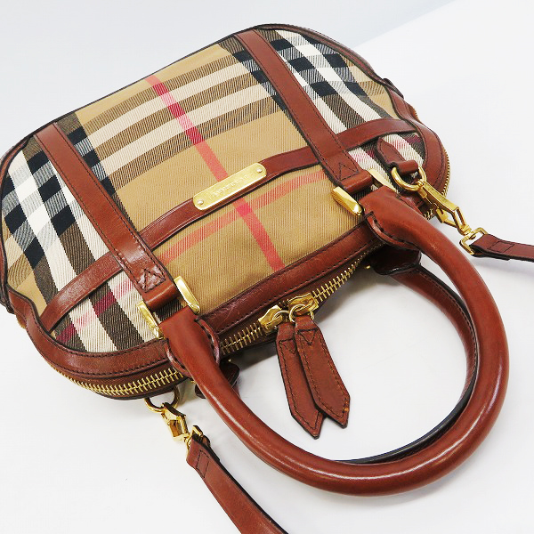 実際に弊社で買取させて頂いたBURBERRY/バーバリー オーチャード 2WAY ハンドバッグ 3853773の画像 3枚目