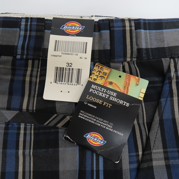 実際に弊社で買取させて頂いた【おまとめ品】Dickies/ディッキーズ MULTI USE POCKET SHORTS/マルチユーズ ポケット ショーツ/チェック柄 ハーフパンツ/32の画像 4枚目