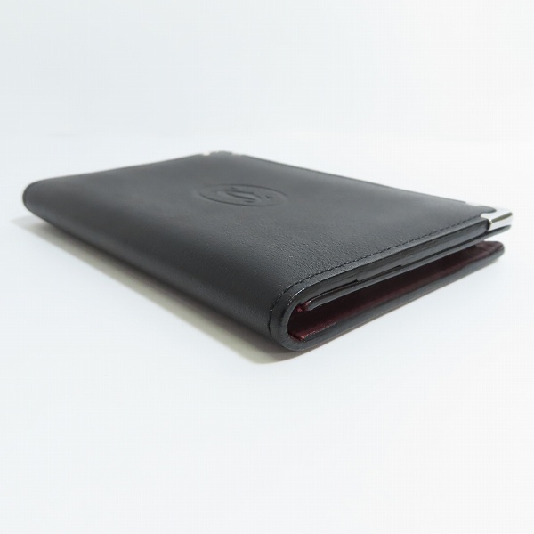 実際に弊社で買取させて頂いたCARTIER カルティエ カボション レザー二つ折り 名刺入れ/カードケース L3000591の画像 2枚目