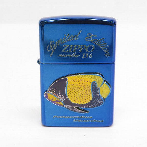 実際に弊社で買取させて頂いたZIPPO/ジッポー 熱帯魚  Pomacanthus navarchus/エンゼルフィッシュ メタル No.156 サングラス付き/1996年製