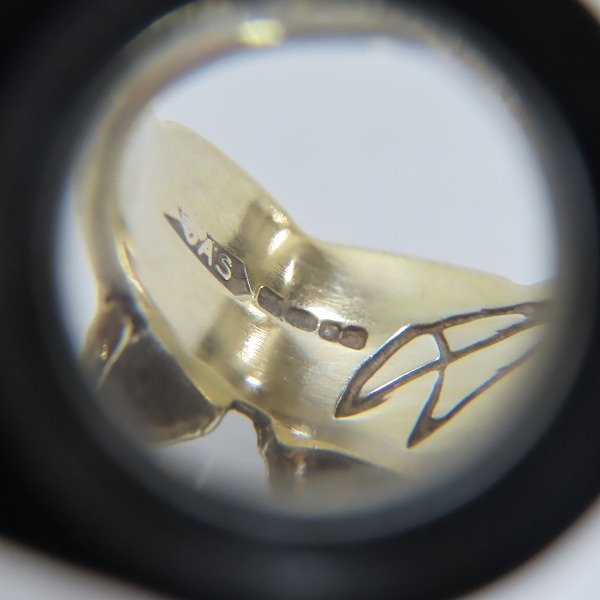 実際に弊社で買取させて頂いた【ギャラ付き】CRAZY PIG/クレイジーピッグ FOUR SKULLS RING/4スカル リング 8号の画像 4枚目