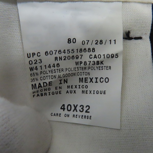 実際に弊社で買取させて頂いた【未使用】Dickies/ディッキーズ ワークパンツ/チノパン ブラック 40の画像 3枚目