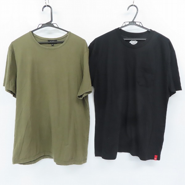 実際に弊社で買取させて頂いたDickies/ディッキーズ A.P.C./アーペーセー Tシャツ/半袖 /XL 2点セット