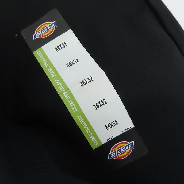 実際に弊社で買取させて頂いた(1)【未使用】Dickies/ディッキーズ ワークパンツ/チノパン ブラック WP873BK/36の画像 5枚目