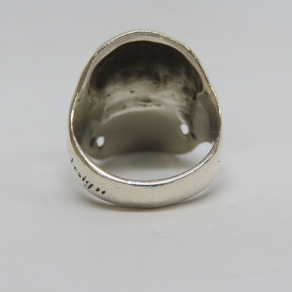 実際に弊社で買取させて頂いたDEAL DESIGN/ディールデザイン リアルフェイス スカルリング 18.5号の画像 3枚目