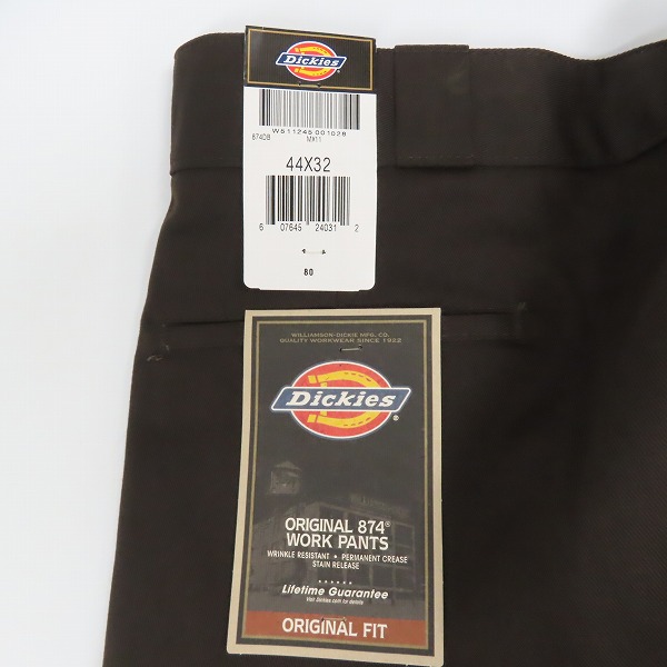 実際に弊社で買取させて頂いた【未使用】Dickies/ディッキーズ ワークパンツ/チノパン ダークブラウン 44の画像 8枚目