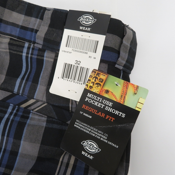 実際に弊社で買取させて頂いた【おまとめ品】Dickies/ディッキーズ MULTI USE POCKET SHORTS/マルチユーズ ポケット ショーツ/チェック柄 ハーフパンツ/32の画像 6枚目