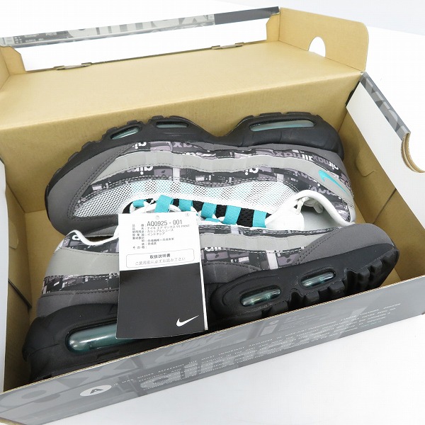 実際に弊社で買取させて頂いた【未使用】NIKE/ナイキ AIR MAX 95 PRNT ATMOS WE LOVE エアマックス95 AQ0925-001/26.5の画像 6枚目