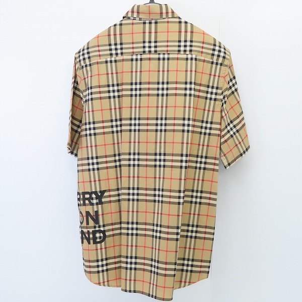 実際に弊社で買取させて頂いたBURBERRY/バーバリー チェック柄 ショートスリーブ 半袖シャツ 8017301/Mの画像 1枚目