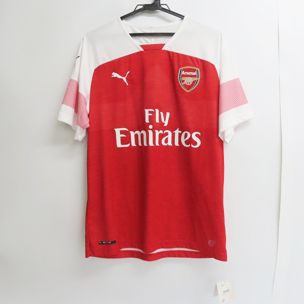【希少長袖】アーセナル 18/19 PUMA ホームユニフォーム (サイズ: L 未使用】PUMA/プーマ アーセナル 18-19 ホーム 半袖