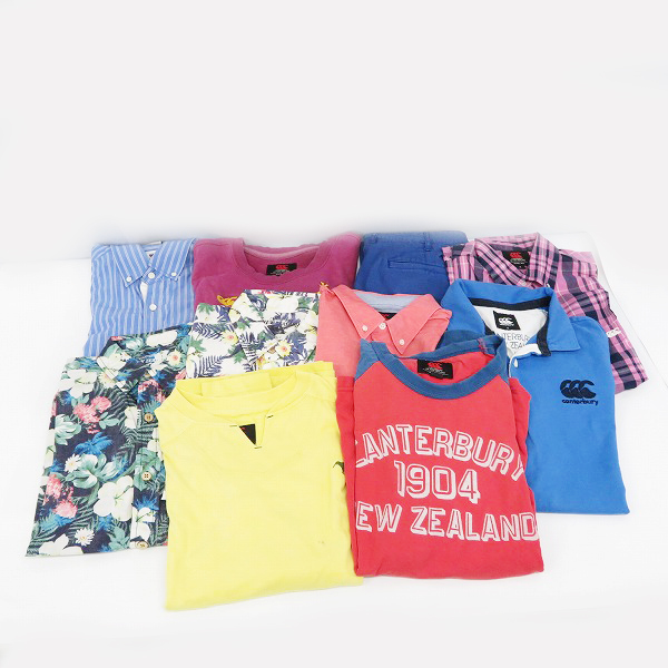 実際に弊社で買取させて頂いた【おまとめ品】CANTERBURY/カンタベリー Tシャツ/シャツ/ポロシャツ/ワークパンツ