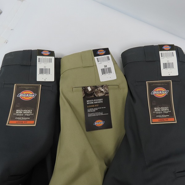 実際に弊社で買取させて頂いた【未使用】Dickies/ディッキーズ MULTI-POCKET WORK SHORTS/マルチポケット ワーク ショーツ チャコール カーキ/3点セットの画像 6枚目