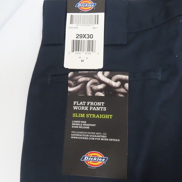 実際に弊社で買取させて頂いた(2)【未使用】Dickies/ディッキーズ ワークパンツ/チノパン ネイビー 29の画像 9枚目