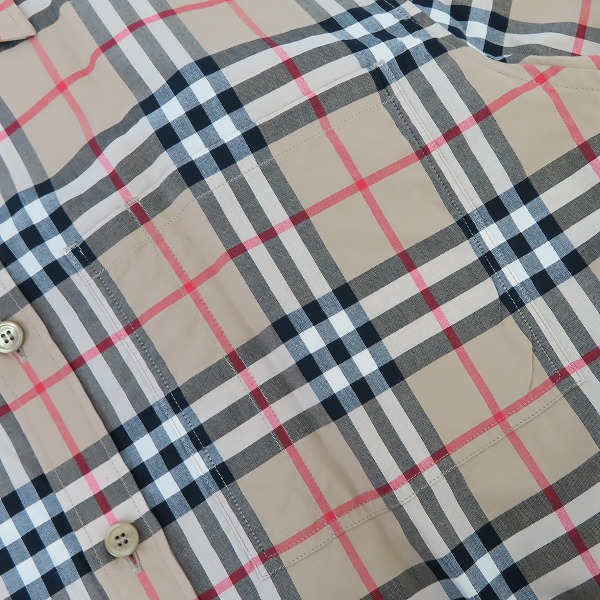 実際に弊社で買取させて頂いたBURBERRY/バーバリー チェック柄 ショートスリーブ 半袖シャツ 8017301/Mの画像 8枚目