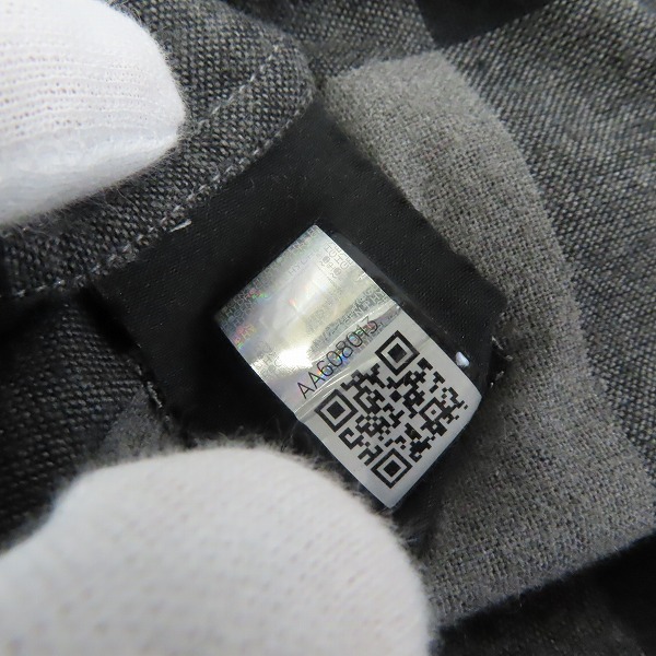 実際に弊社で買取させて頂いたHYDROGEN/ハイドロゲン チェック柄長袖シャツ/Lの画像 5枚目