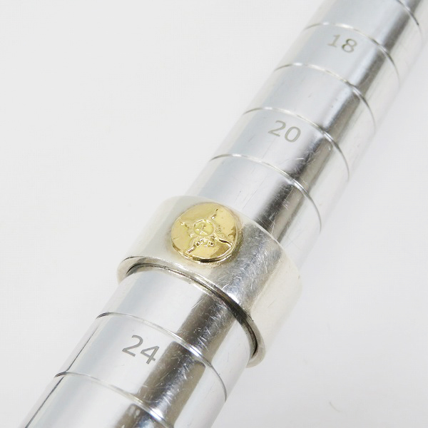 実際に弊社で買取させて頂いたFIRST ARROWS/ファーストアローズ K18付 平打ち 12mm プレーン リング R-152/22.5号の画像 7枚目