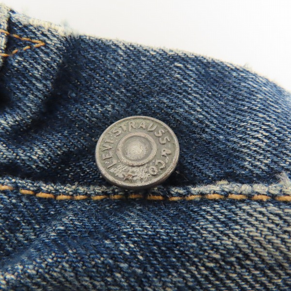実際に弊社で買取させて頂いたLevis/リーバイス 501XX 推定紙パッチギャラ入り 両面BIG E/均等V/銅製隠しリベット ヴィンテージ デニムパンツの画像 7枚目