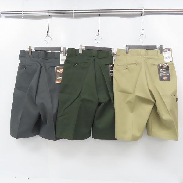 実際に弊社で買取させて頂いた【未使用】Dickies/ディッキーズ MULTI-POCKET WORK SHORTS/マルチポケット ワーク ショーツ ダークグリーン/3点セットの画像 1枚目