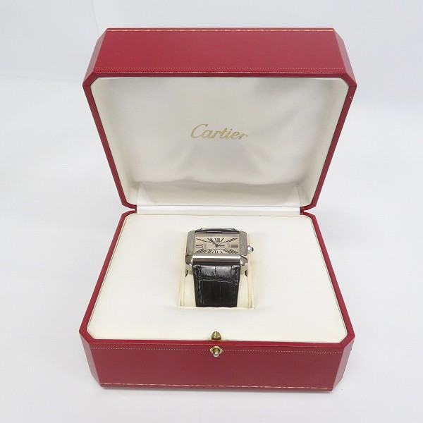 実際に弊社で買取させて頂いたCartier/カルティエ タンクディヴァン LM 自動巻き 腕時計/W6300755の画像 9枚目