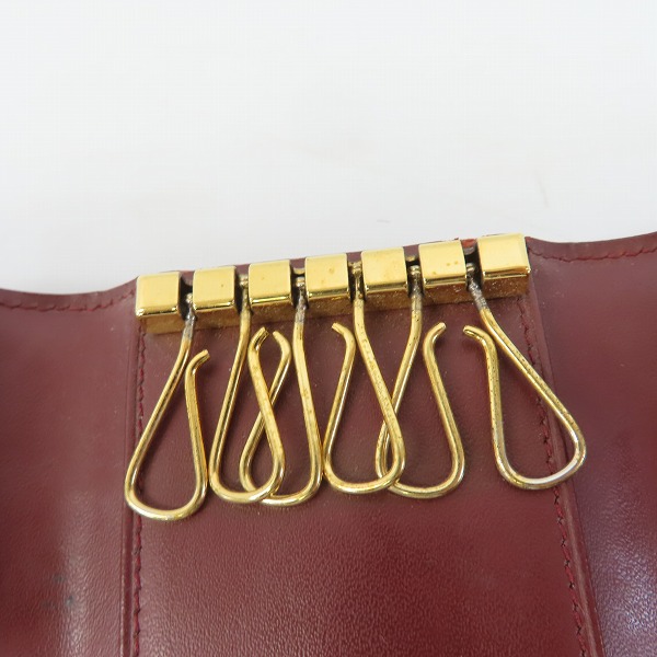 実際に弊社で買取させて頂いたCartier/カルティエ マストライン レザー 6連キーケース ボルドーの画像 5枚目