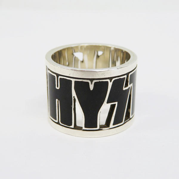 実際に弊社で買取させて頂いたHysterics/ヒステリックス ロゴデザイン シルバー リング/16号の画像 1枚目