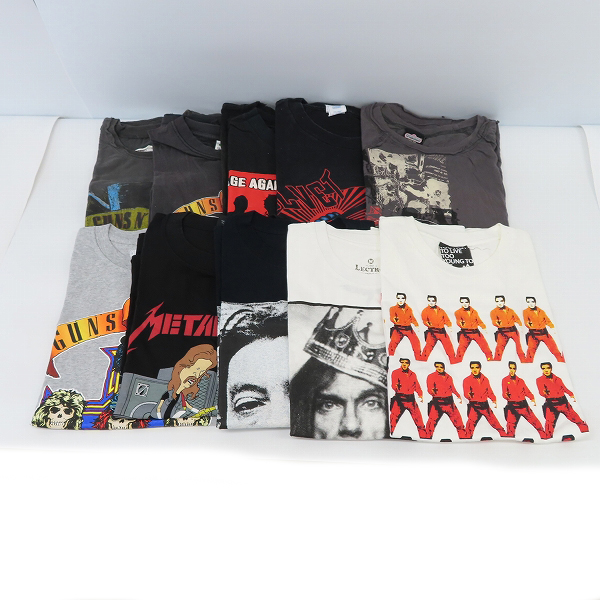実際に弊社で買取させて頂いた【おまとめ品】メタリカ/ガンズ アンド ローゼズ/エルビス プレスリー他 バンドTシャツ/バンドT