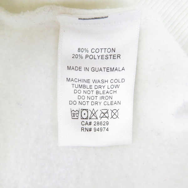 実際に弊社で買取させて頂いたSTUSSY/ステューシー スウェット/トレーナー バックロゴプリント 白 /ホワイト /Mの画像 3枚目