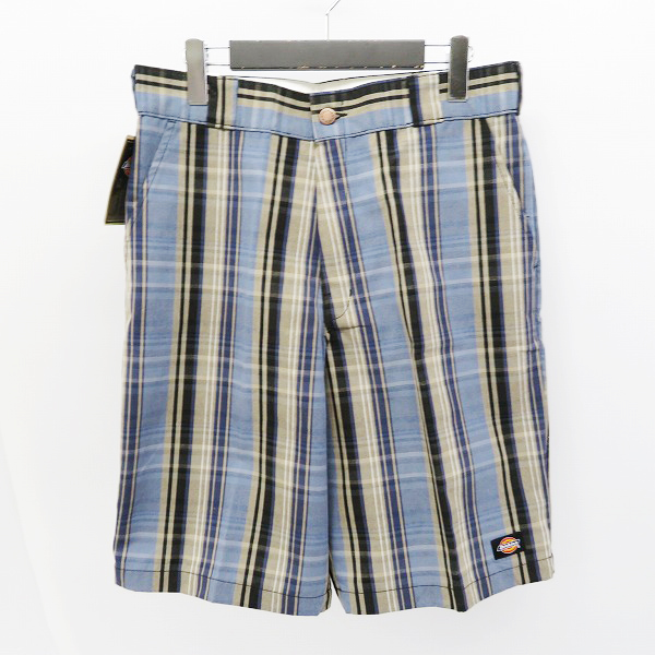 実際に弊社で買取させて頂いた【おまとめ品】Dickies/ディッキーズ MULTI USE POCKET SHORTS チェック柄 ハーフパンツ Size：32の画像 4枚目