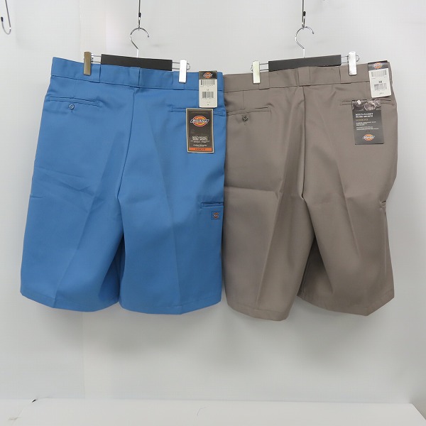実際に弊社で買取させて頂いた【未使用】Dickies/ディッキーズ MULTI-POCKET WORK SHORTS/マルチポケット ワーク ショーツ ブルー系 グレー系/2点セットの画像 1枚目