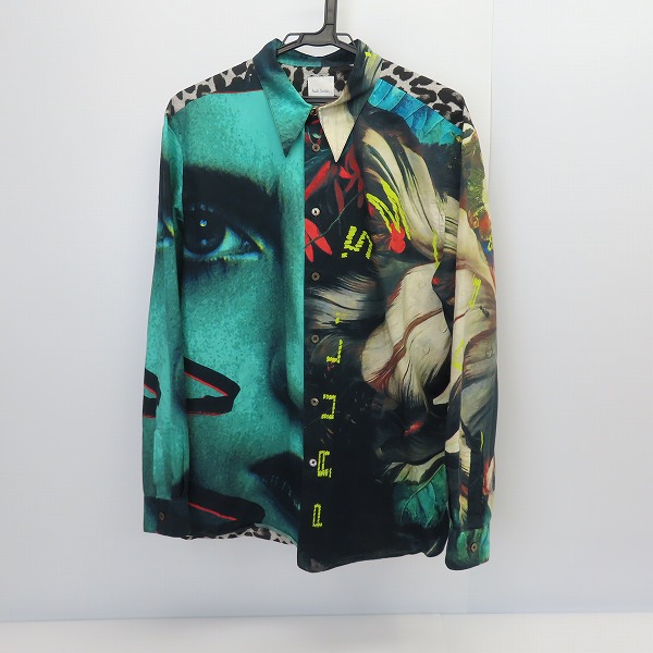 実際に弊社で買取させて頂いたPaul Smith/ポールスミス HALF FACE HALF FLORAL 長袖シャツ PF-WR-45091/XL