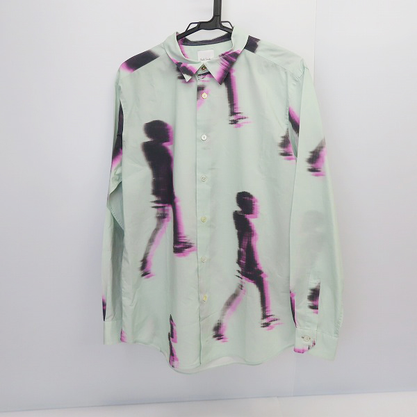実際に弊社で買取させて頂いたPaul Smith/ポールスミス グラフィック プリント 長袖シャツ PF-WR-51037/XL