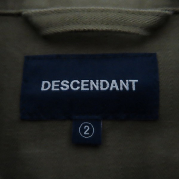 実際に弊社で買取させて頂いたDESCENDANT/ディセンダント ミリタリージャケット/2の画像 2枚目