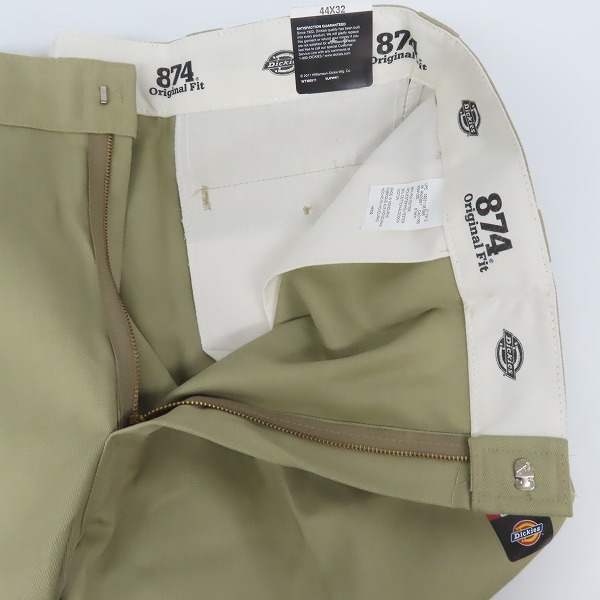 実際に弊社で買取させて頂いた【未使用】Dickies/ディッキーズ ワークパンツ/チノパン カーキ系 44の画像 4枚目
