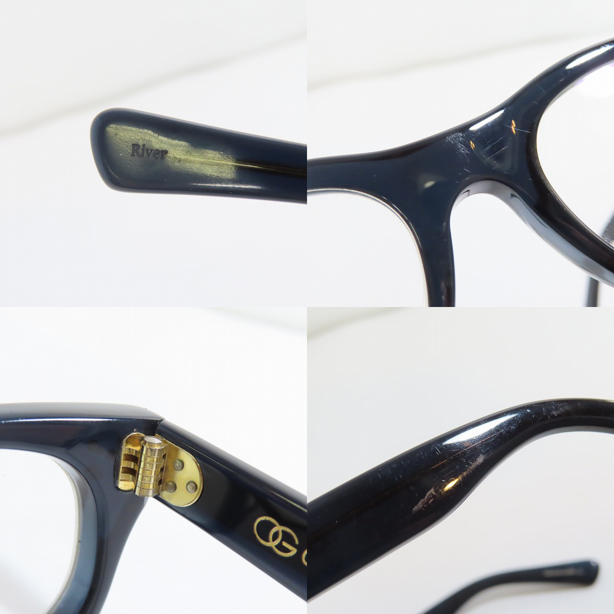 実際に弊社で買取させて頂いたOLIVER GOLDSMITH/オリバーゴールドスミス バイスコンスル メガネフレームの画像 6枚目