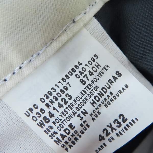 実際に弊社で買取させて頂いた(2)【未使用】Dickies/ディッキーズ ワークパンツ/チノパン チャコール 874CH/42の画像 3枚目