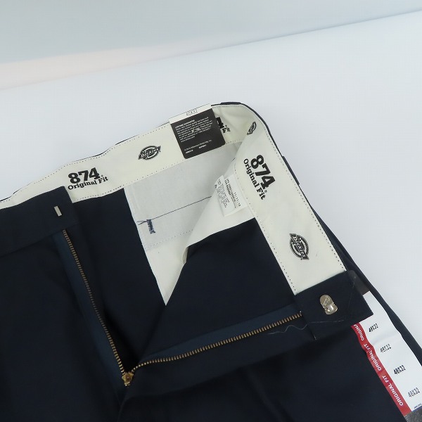 実際に弊社で買取させて頂いた(2)【未使用】Dickies/ディッキーズ ワークパンツ/チノパン ダークネイビー 874DN/40の画像 4枚目