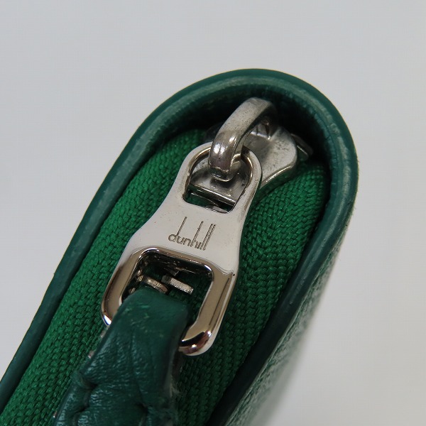 実際に弊社で買取させて頂いたdunhill/ダンヒル レザー ラウンドジップ 長財布 ロングウォレットの画像 7枚目