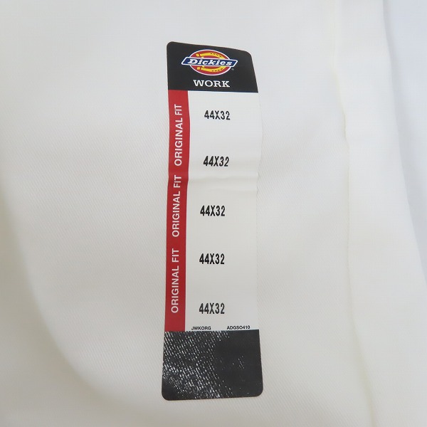 実際に弊社で買取させて頂いた【未使用】Dickies/ディッキーズ ワークパンツ/チノパン ホワイト 44の画像 7枚目