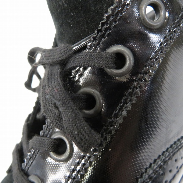 実際に弊社で買取させて頂いたGIORGIO ARMANI/ジョルジオアルマーニ ウイングチップ レザースニーカー/42の画像 6枚目