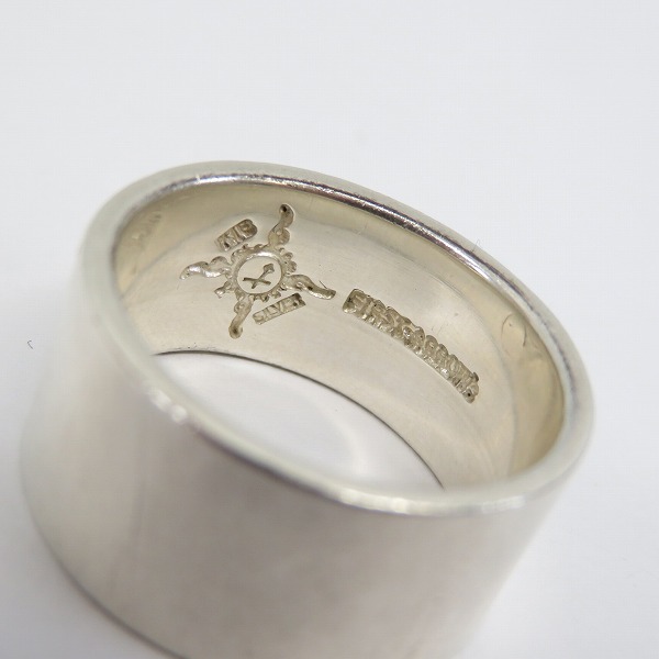 実際に弊社で買取させて頂いたFIRST ARROWS/ファーストアローズ K18付 平打ち 12mm プレーン リング R-152/22.5号の画像 6枚目