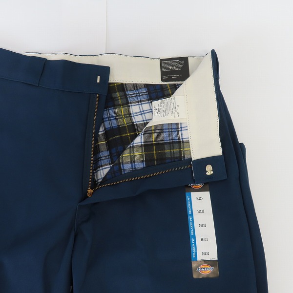 実際に弊社で買取させて頂いた【未使用】Dickies/ディッキーズ FLANNEL LINED WORK PANTS/ワークパンツ 2874NV/W36L32の画像 5枚目