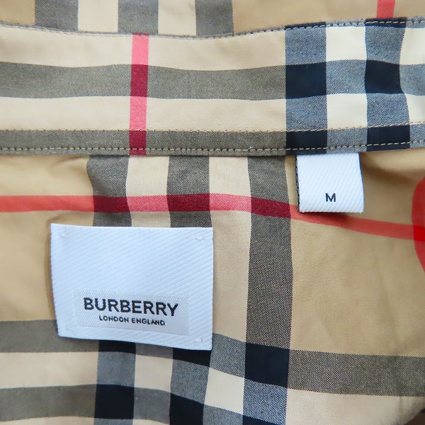 実際に弊社で買取させて頂いたBURBERRY/バーバリー チェック柄 長袖 ボタン シャツ/Mの画像 2枚目