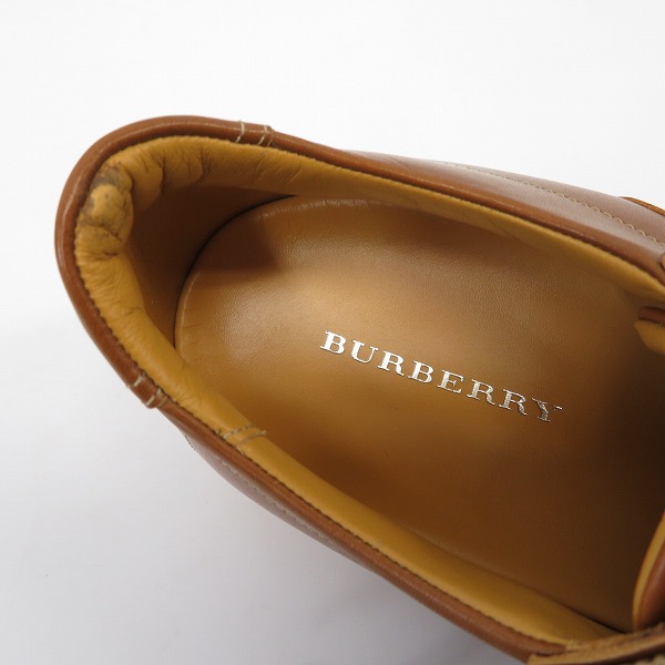 実際に弊社で買取させて頂いたBURBERRY/バーバリー レザー シューズ ブラウン BU1340/26の画像 4枚目