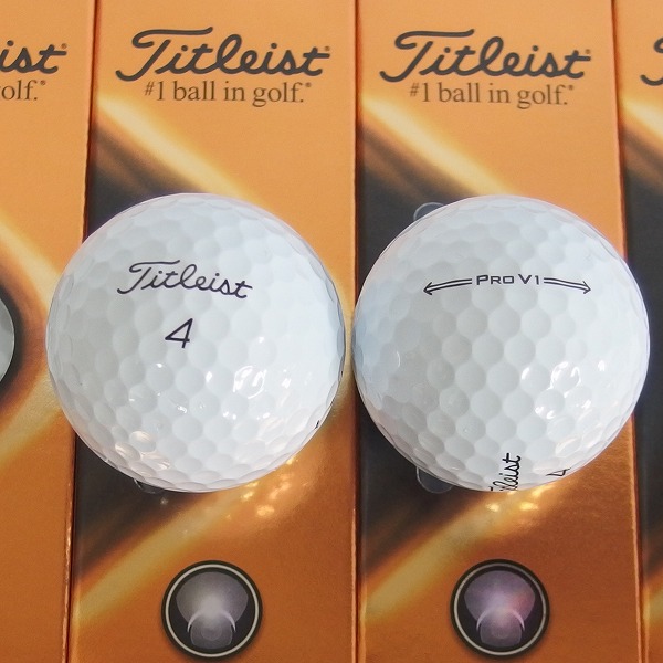 実際に弊社で買取させて頂いた【未使用】Titleist/タイトリスト PRO V1 2021年モデル ゴルフボール 2ダースの画像 1枚目