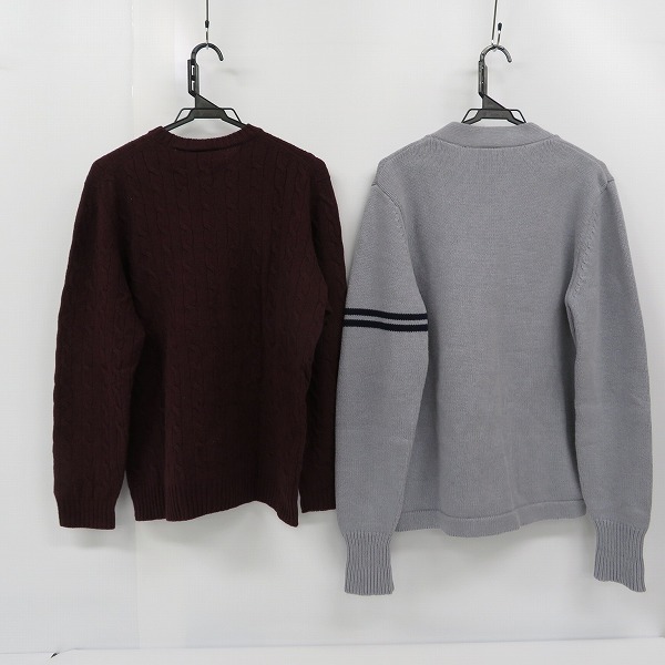実際に弊社で買取させて頂いたLACOSTE/ラコステ 編み ニットセーター/ラコステライブ カーディガン 2点セットの画像 1枚目