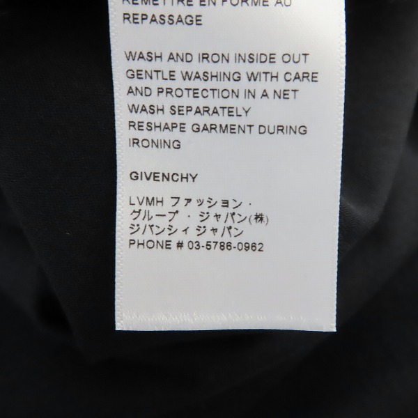 実際に弊社で買取させて頂いた【JPタグ】GIVENCHY/ジバンシィ プリント Tシャツ BM71863Y6B-001/Sの画像 5枚目