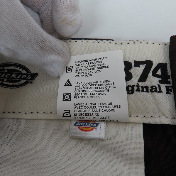 実際に弊社で買取させて頂いた【未使用】Dickies/ディッキーズ ワークパンツ/チノパン/ダークブラウン 29の画像 4枚目