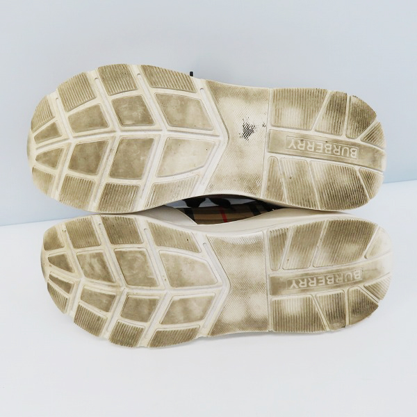 実際に弊社で買取させて頂いたBURBERRY/バーバリー ヴィンテージチェック スニーカー /42.5の画像 2枚目