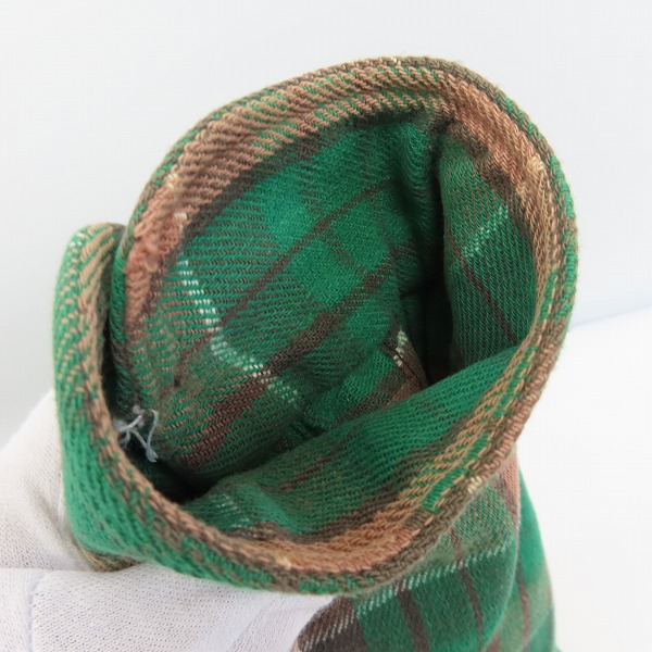 実際に弊社で買取させて頂いたsears/シアーズ ヴィンテージ/ビンテージ チェック柄 L/S 長袖 シャツ グリーン Size：Lの画像 7枚目